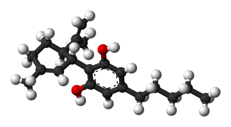 graphic of a cbd molecule