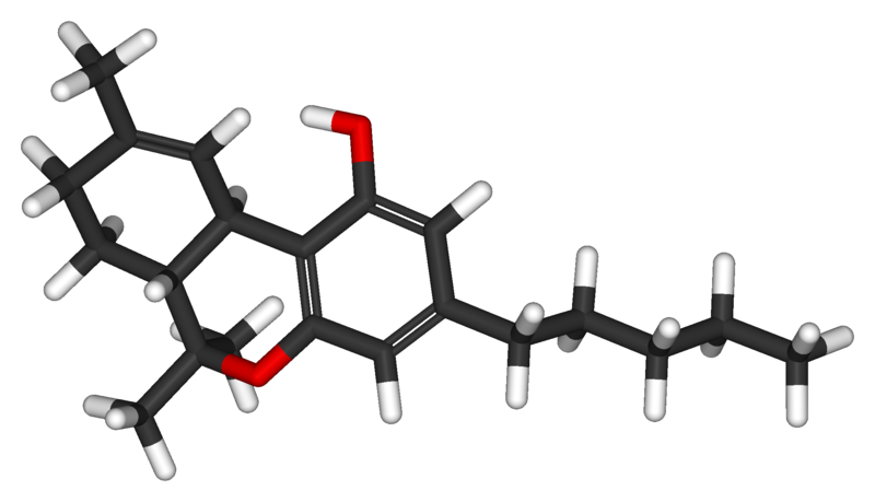 graphic of a THC molecule